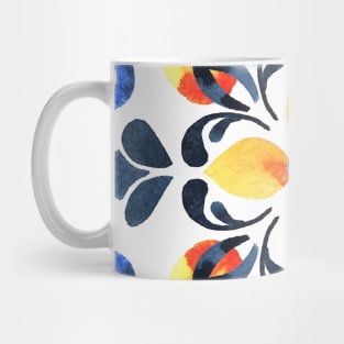 Floral ornament. Watercolor Mug